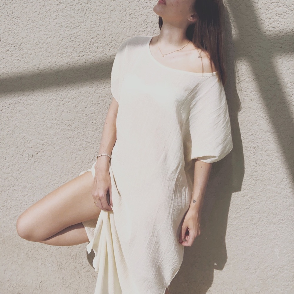 Natural Sile Caftan Dress